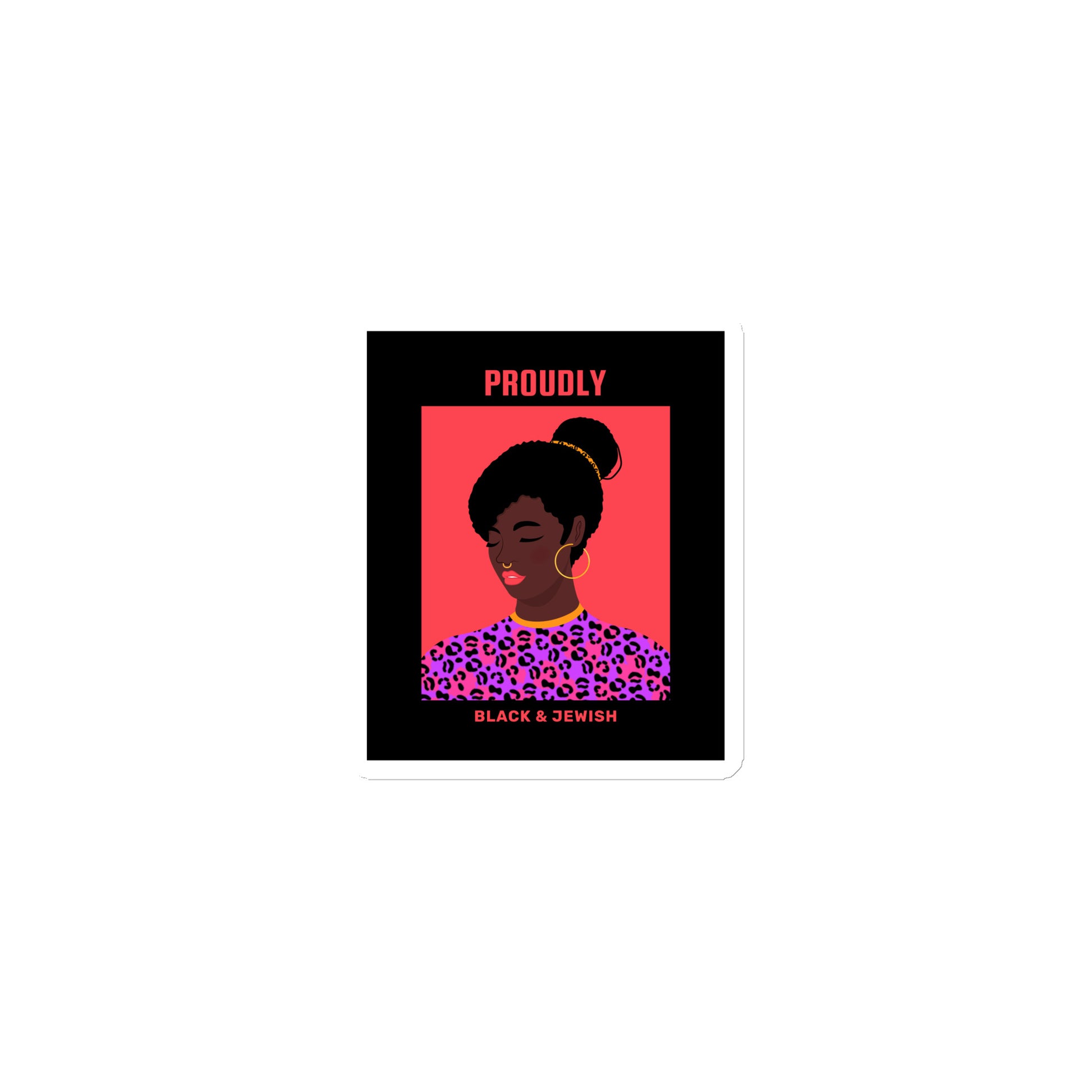 Black & Jewish Love | Die-Cut Magnet
