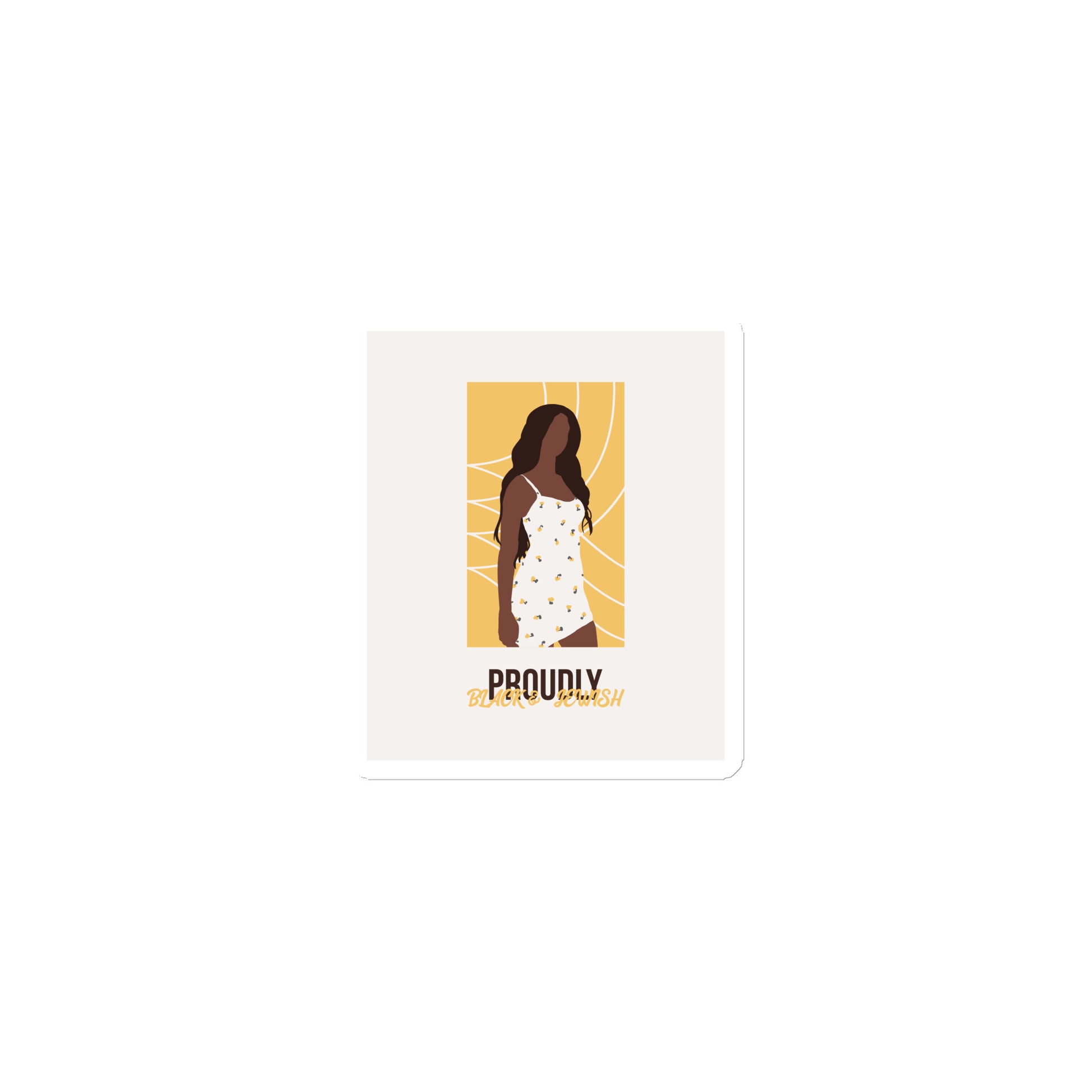 Black & Jewish Love | Die-Cut Magnet