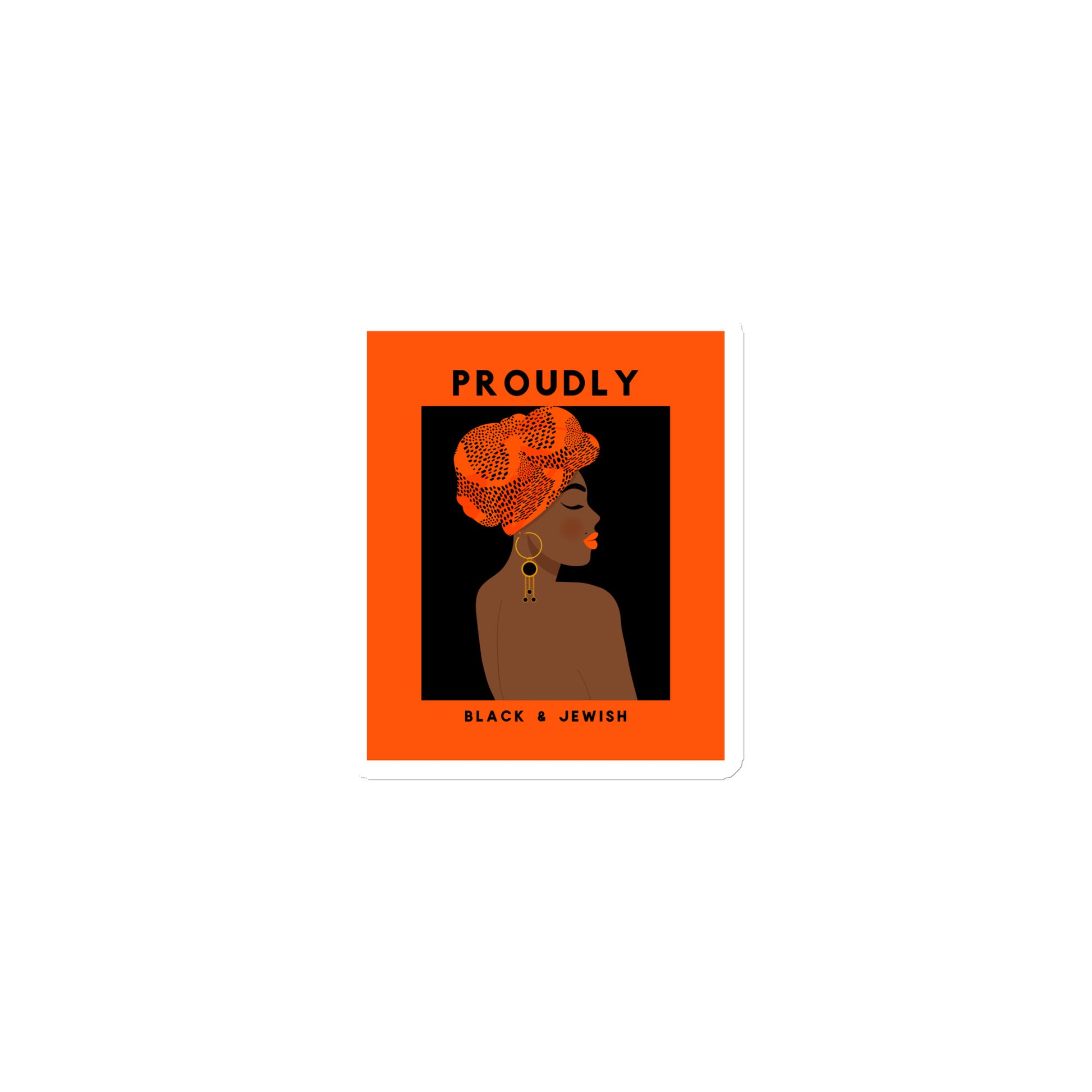 Black & Jewish Love | Die-Cut Magnet