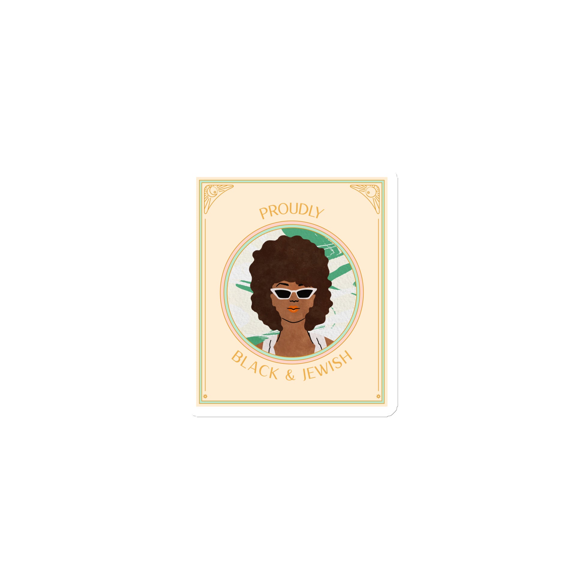 Black & Jewish Love | Die-Cut Magnet
