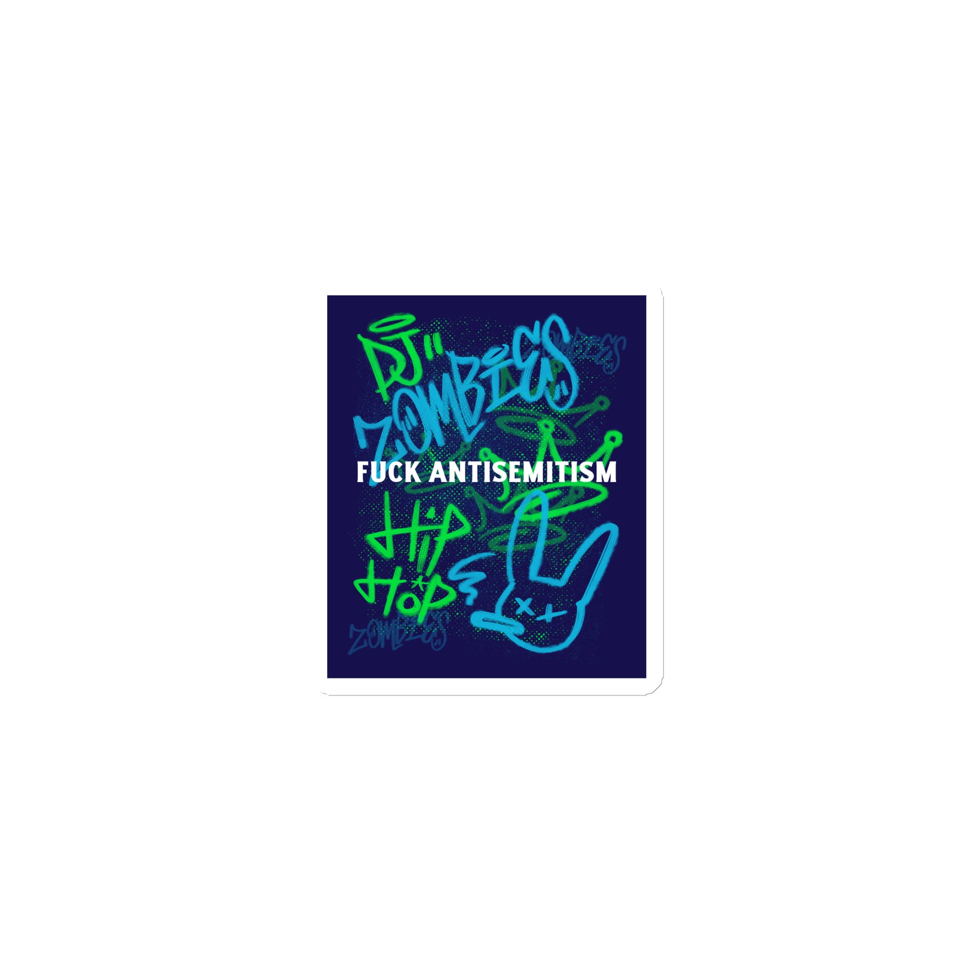 Fuck Antisemitism Graffiti | Die-Cut Magnet