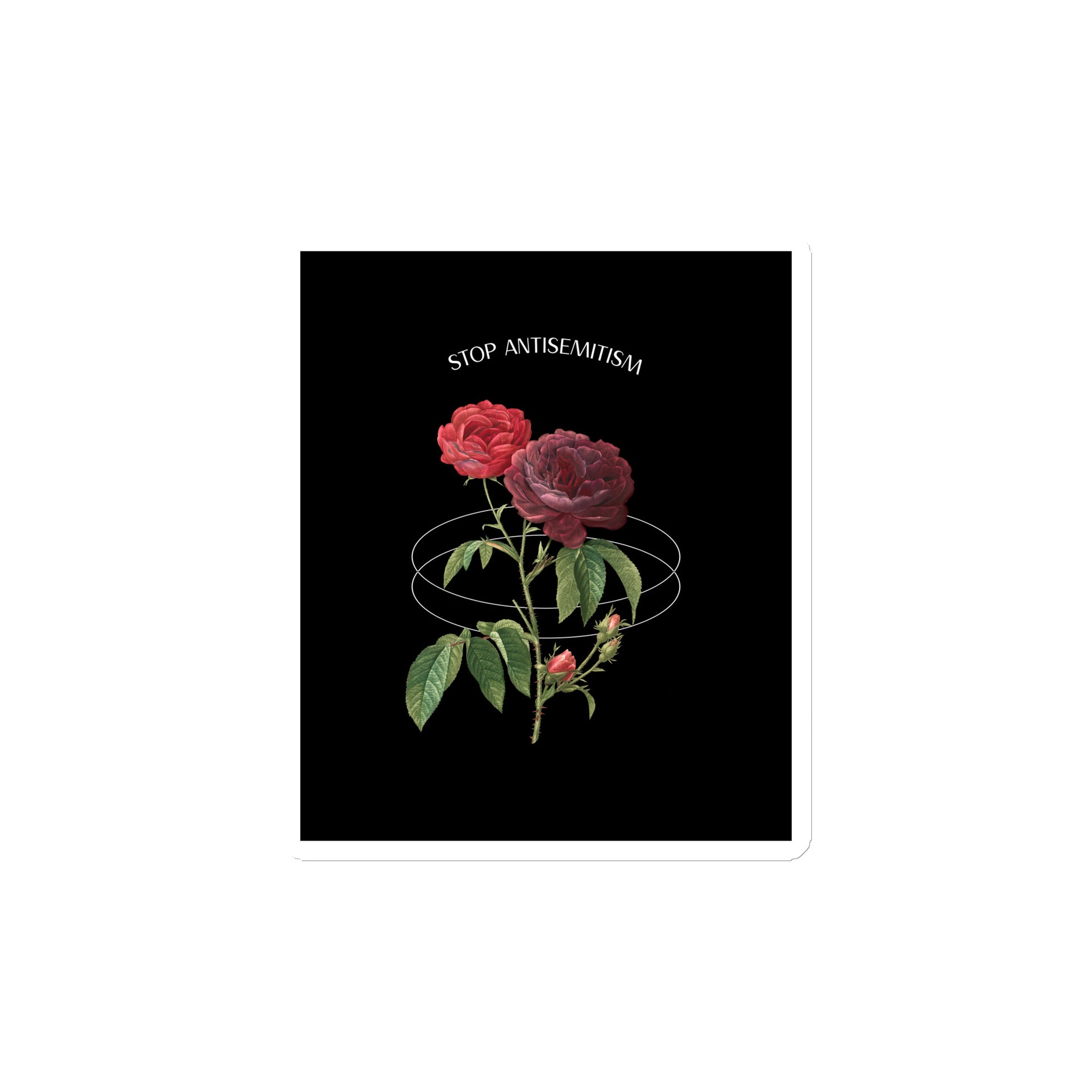 Stop Antisemitism | Plants & Flowers Edition | Die-Cut Magnet