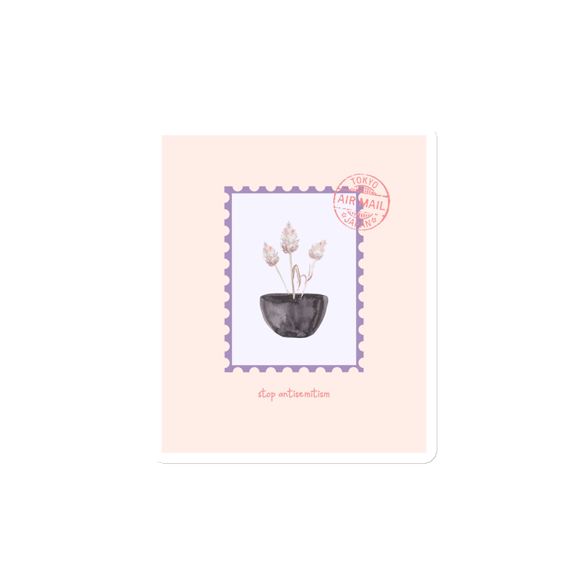 Stop Antisemitism | Plants & Flowers Edition | Die-Cut Magnet