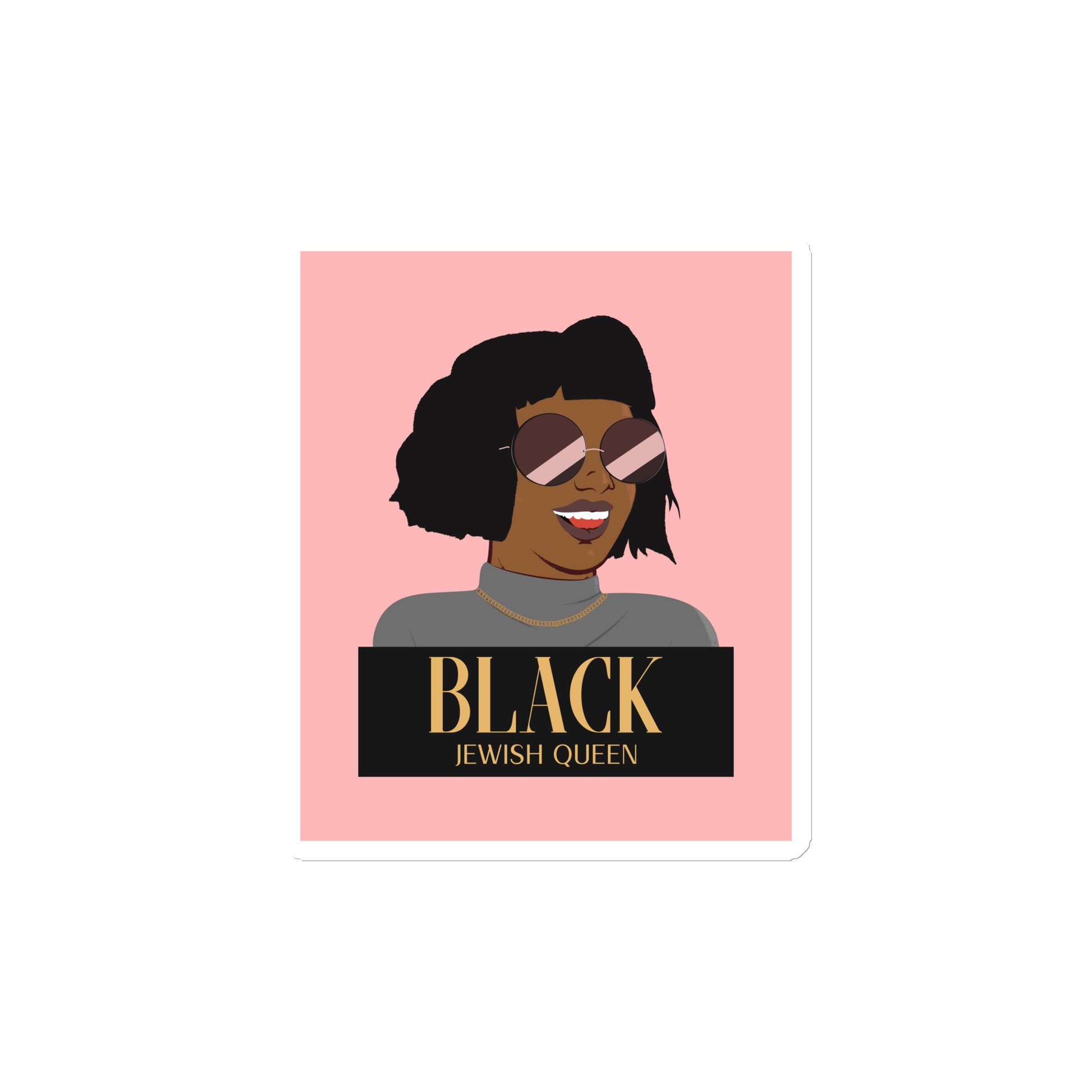Black & Jewish Love | Die-Cut Magnet