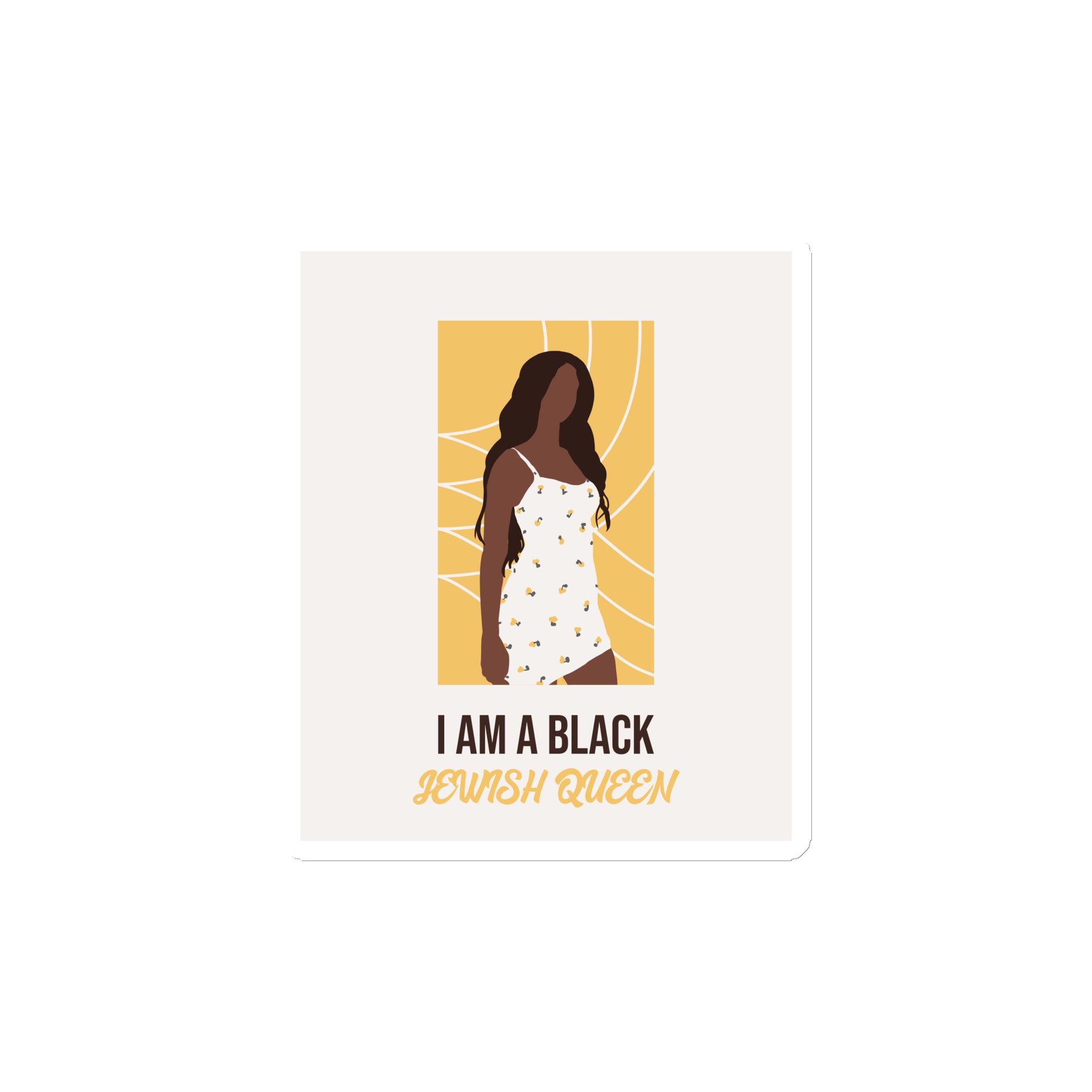 Black & Jewish Love | Die-Cut Magnet