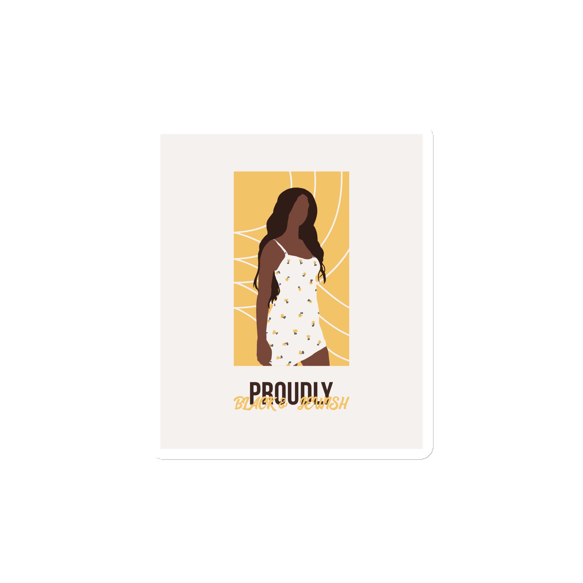 Black & Jewish Love | Die-Cut Magnet