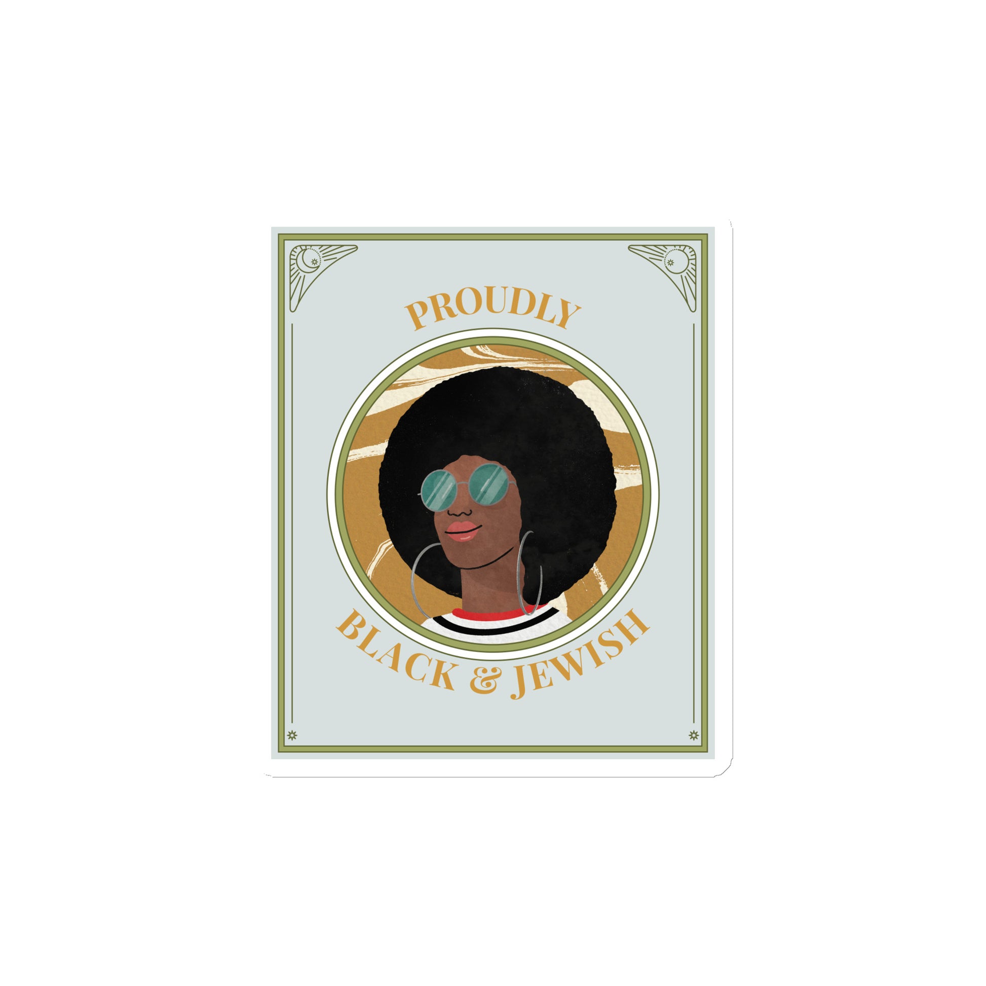 Black & Jewish Love | Die-Cut Magnet