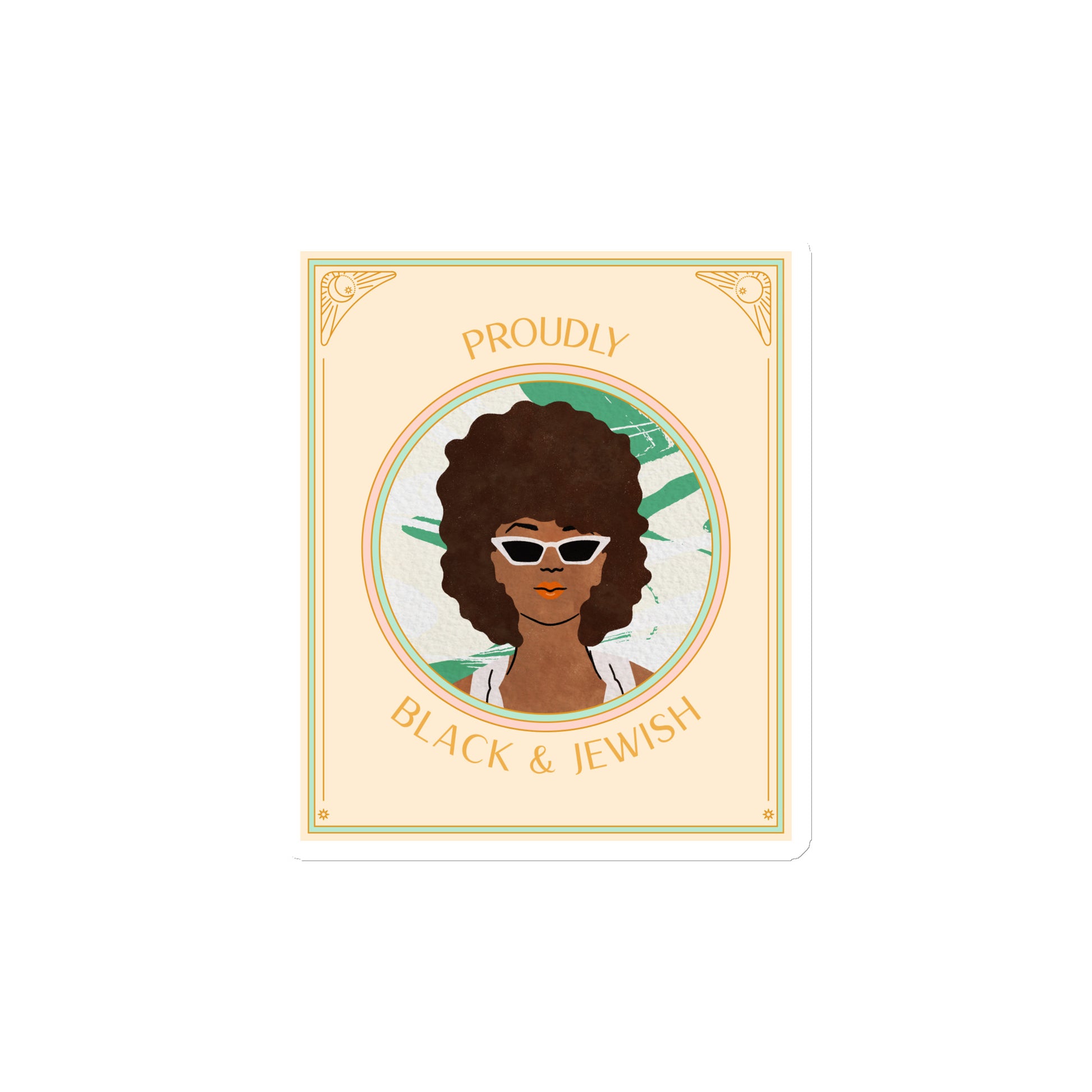 Black & Jewish Love | Die-Cut Magnet