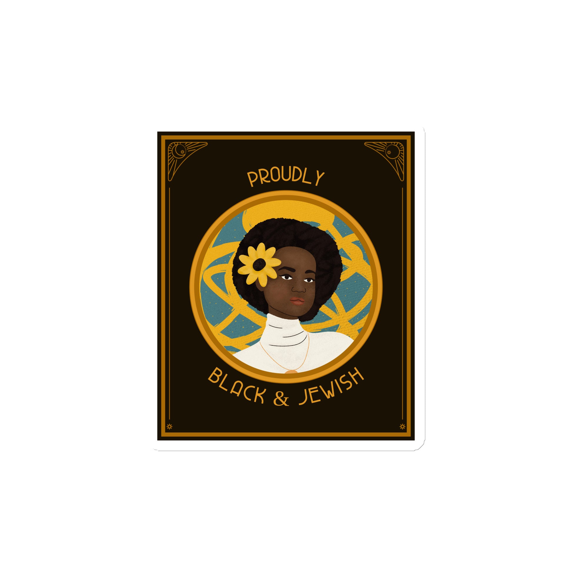 Black & Jewish Love | Die-Cut Magnet