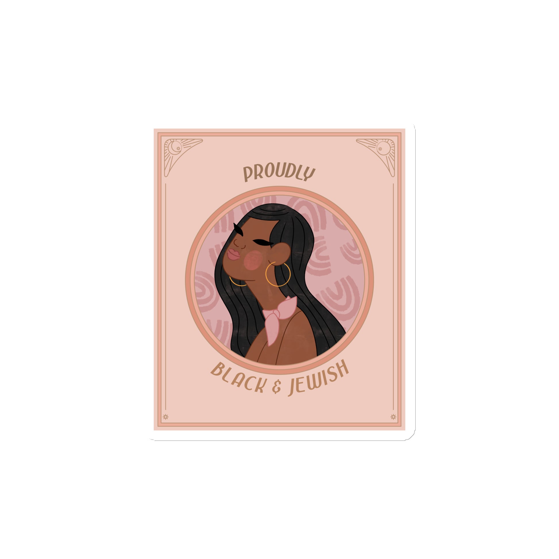 Black & Jewish Love | Die-Cut Magnet