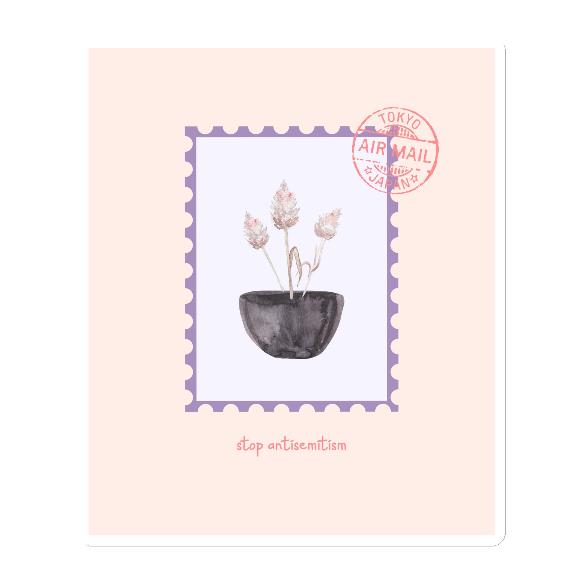 Stop Antisemitism | Plants & Flowers Edition | Die-Cut Magnet