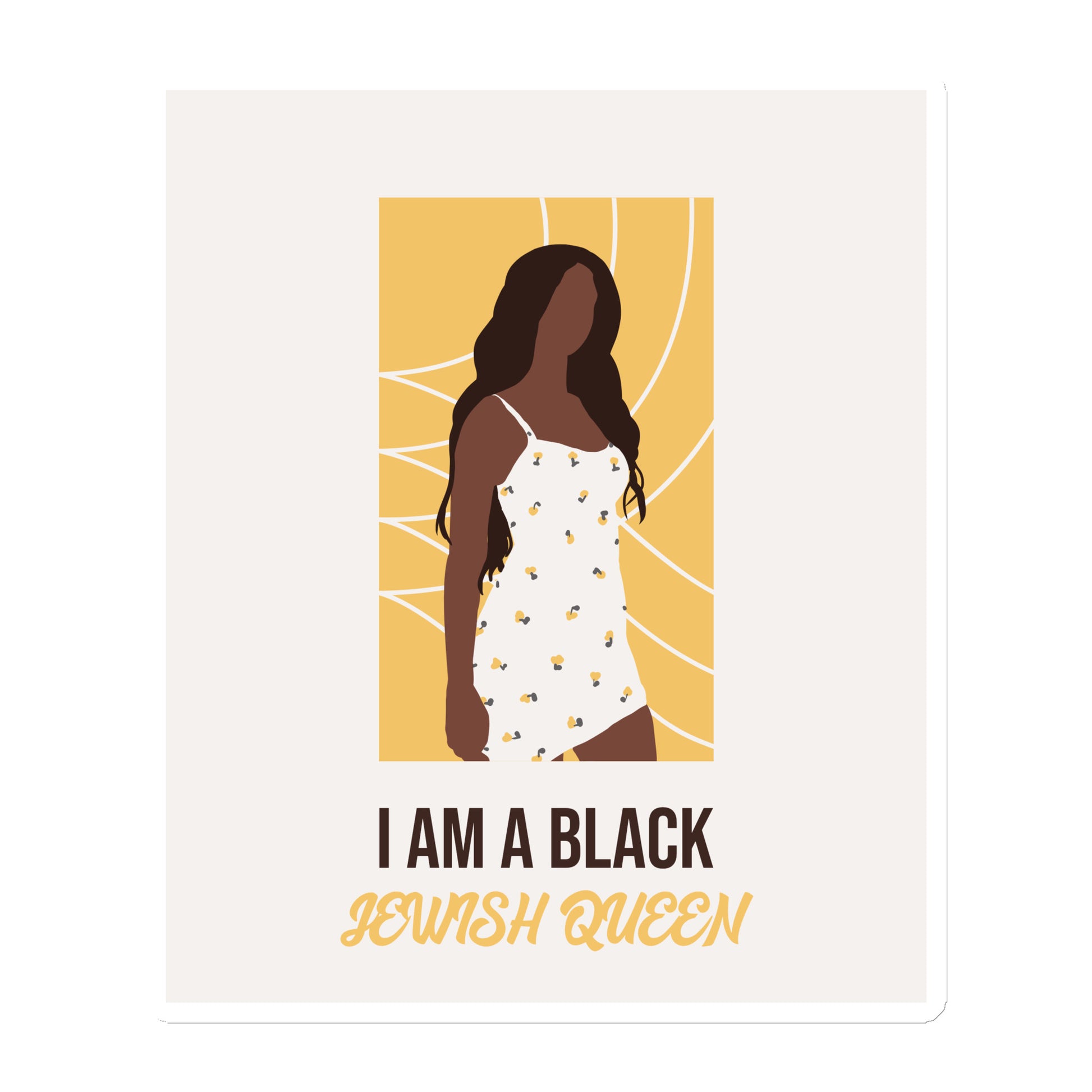 Black & Jewish Love | Die-Cut Magnet