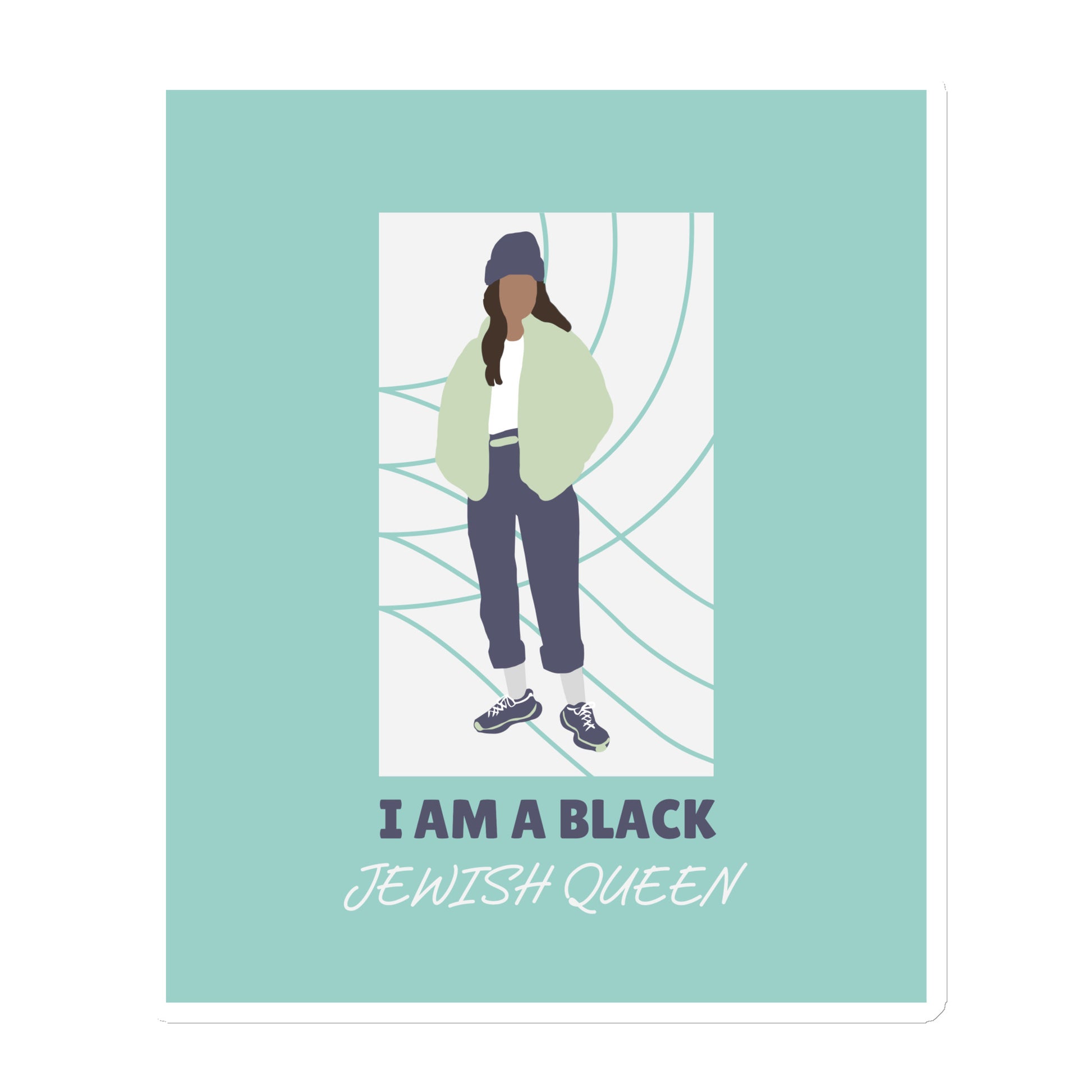 Black & Jewish Love | Die-Cut Magnet