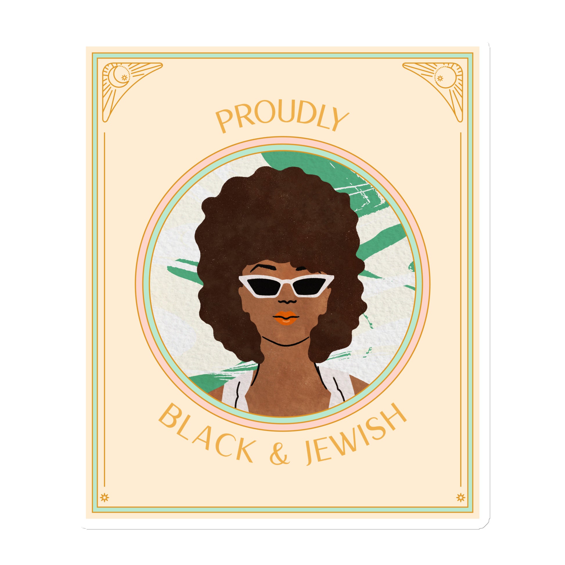 Black & Jewish Love | Die-Cut Magnet