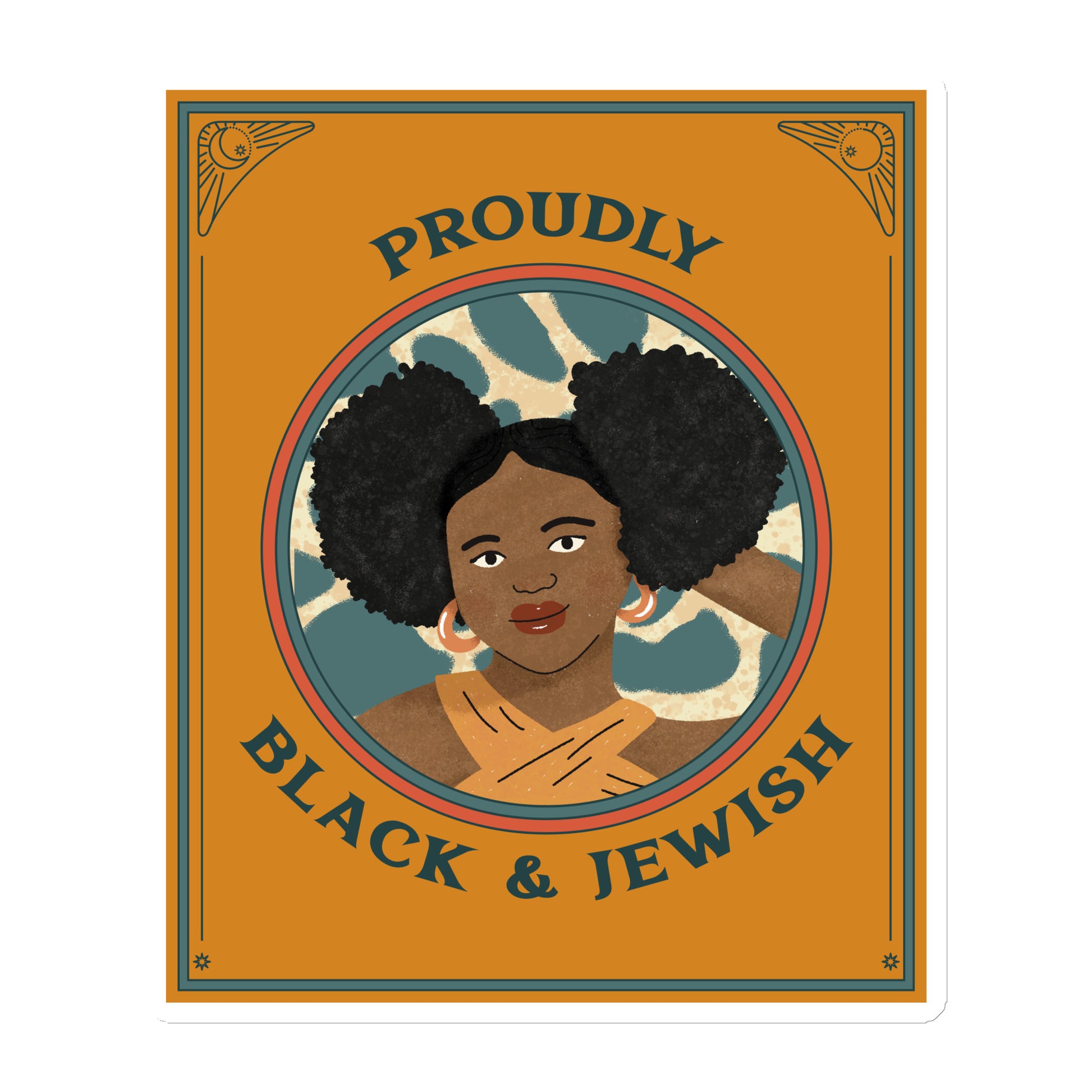Black & Jewish Love | Die-Cut Magnet