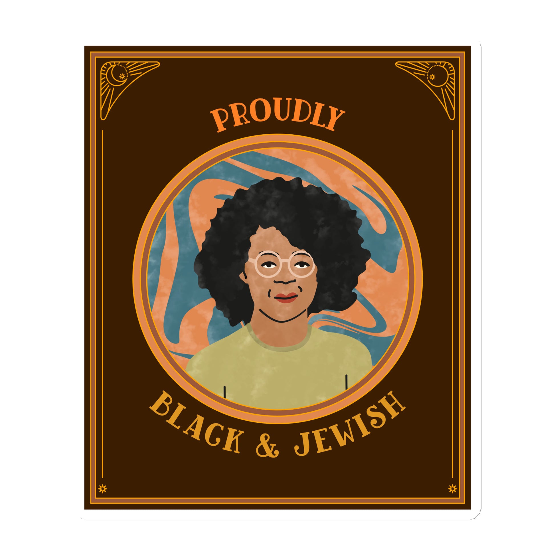 Black & Jewish Love | Die-Cut Magnet