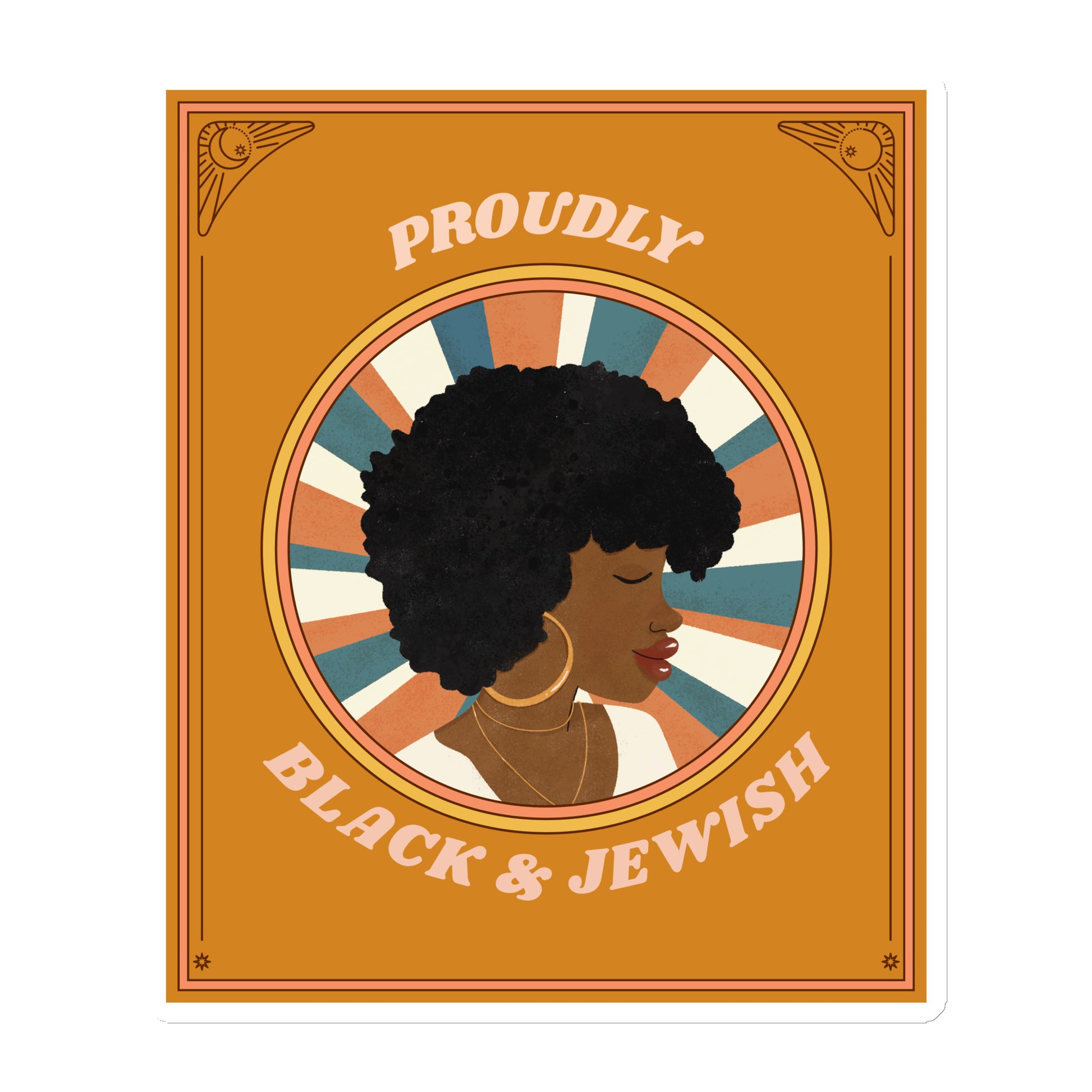 Black & Jewish Love | Die-Cut Magnet