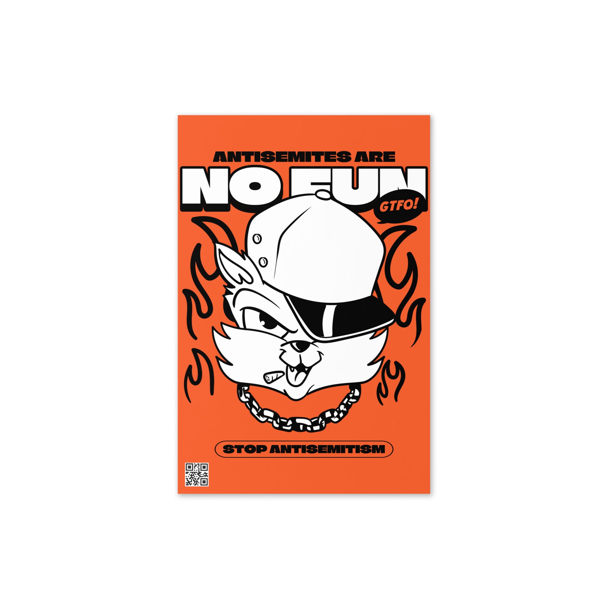 Streetart Graffiti Cartoon | Antisemitism | Greeting Card