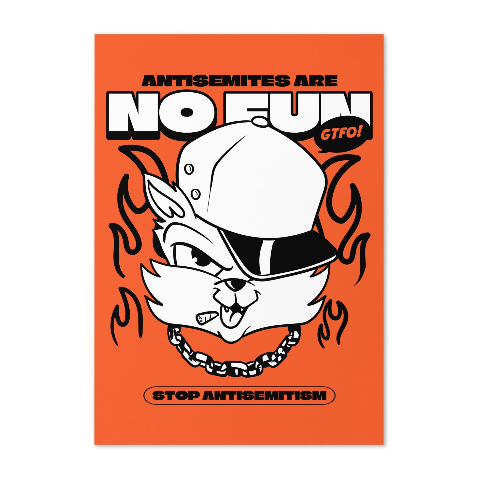 Streetart Graffiti Cartoon | Antisemitism | Greeting Card