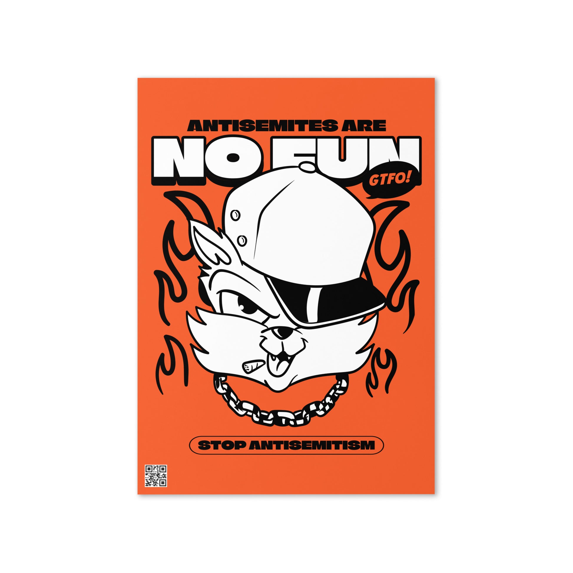 Streetart Graffiti Cartoon | Antisemitism | Greeting Card