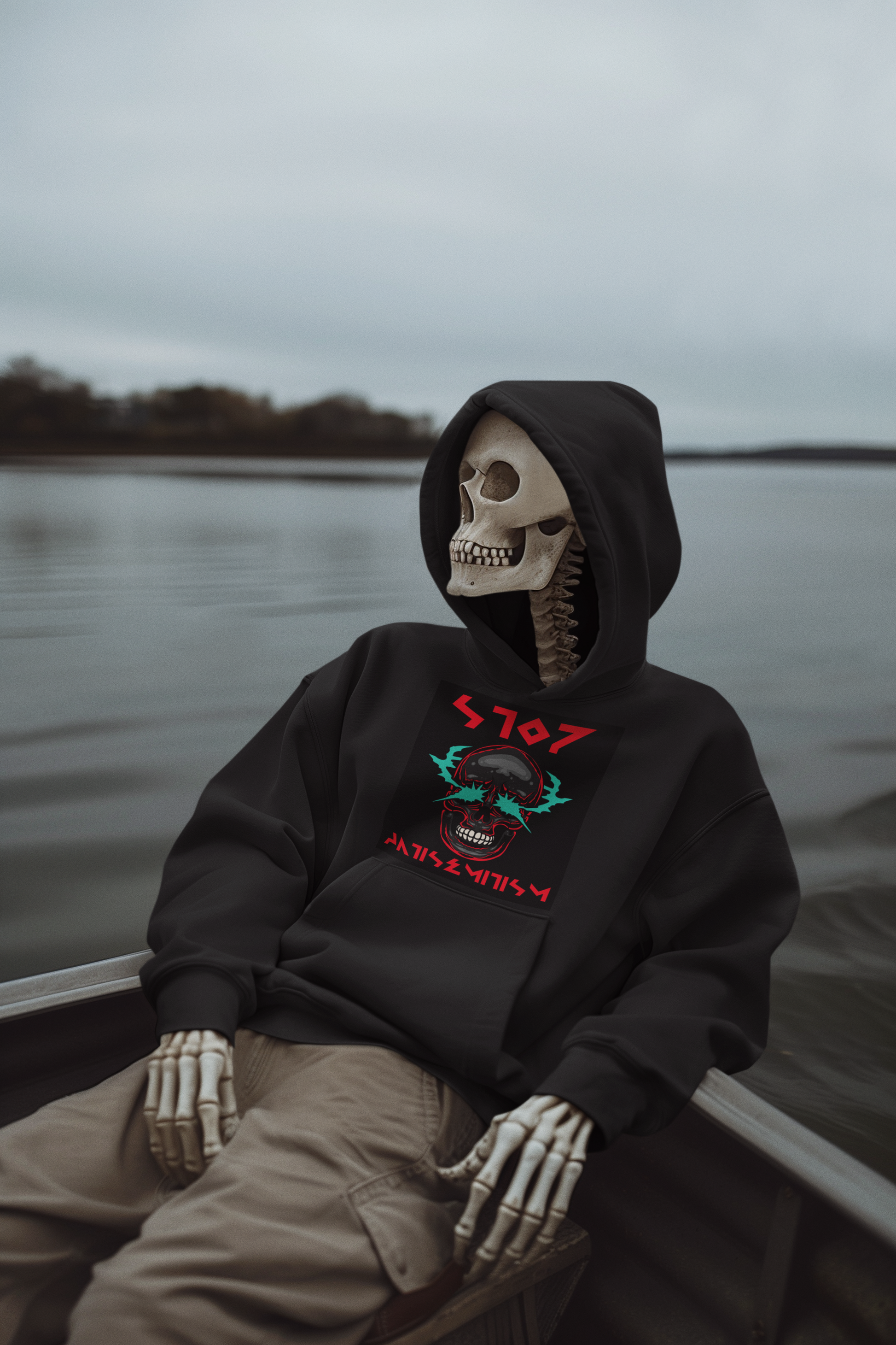Red Fight | Antisemitism | Unisex Hoodie
