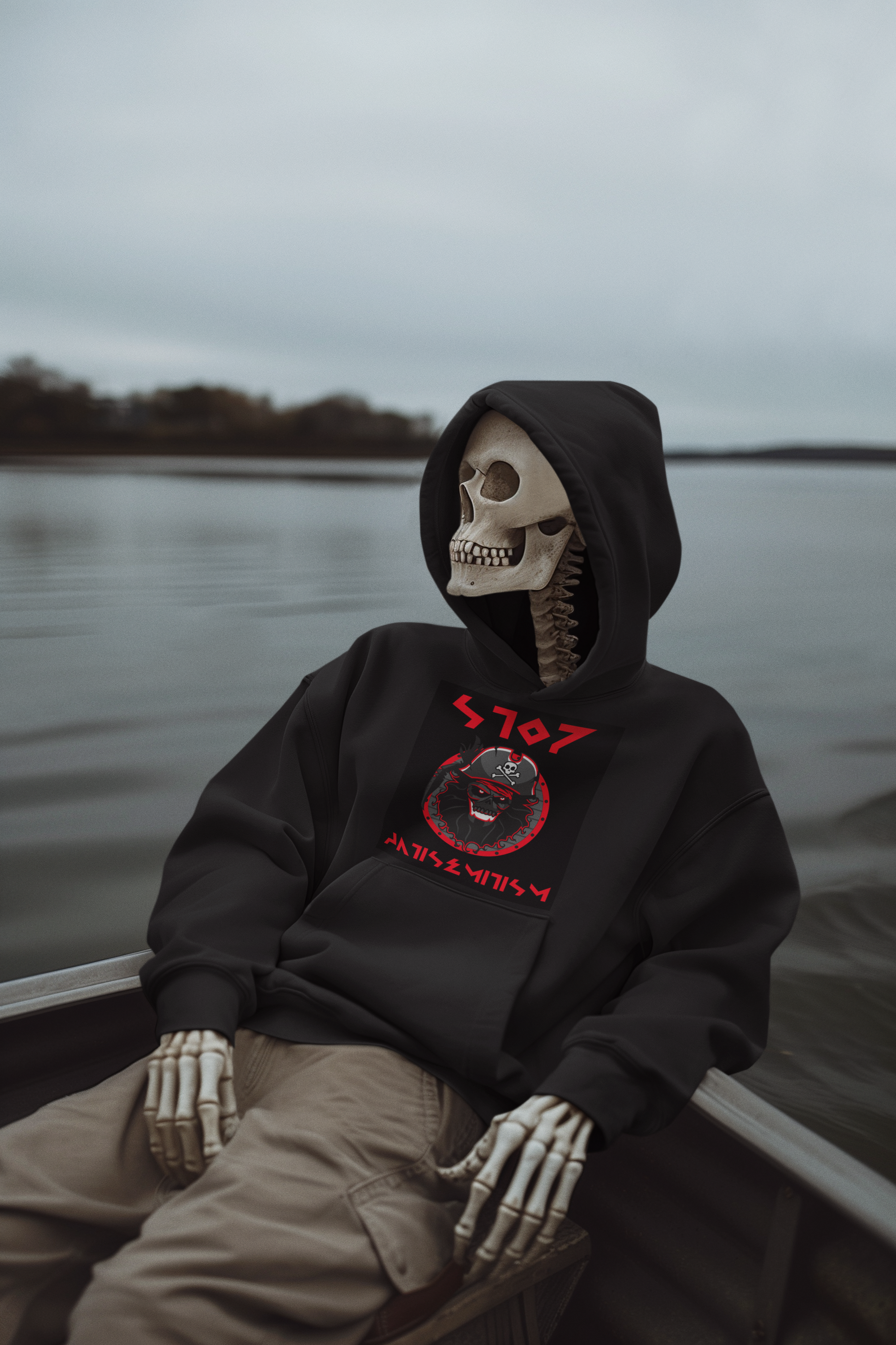 Red Fight | Antisemitism | Unisex Hoodie