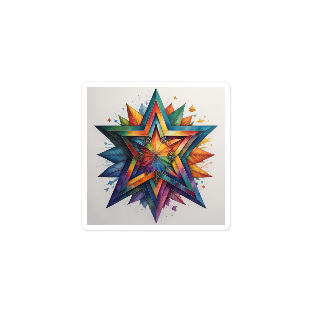 Vibrant Song | Star Of David | Kiss Cut Sticker