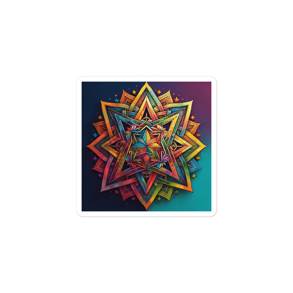 Vibrant Song | Star Of David | Kiss Cut Sticker