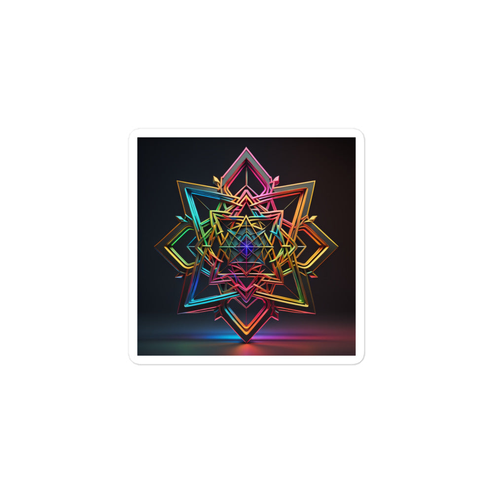 Futuristic Shine | Star Of David | Kiss Cut Sticker