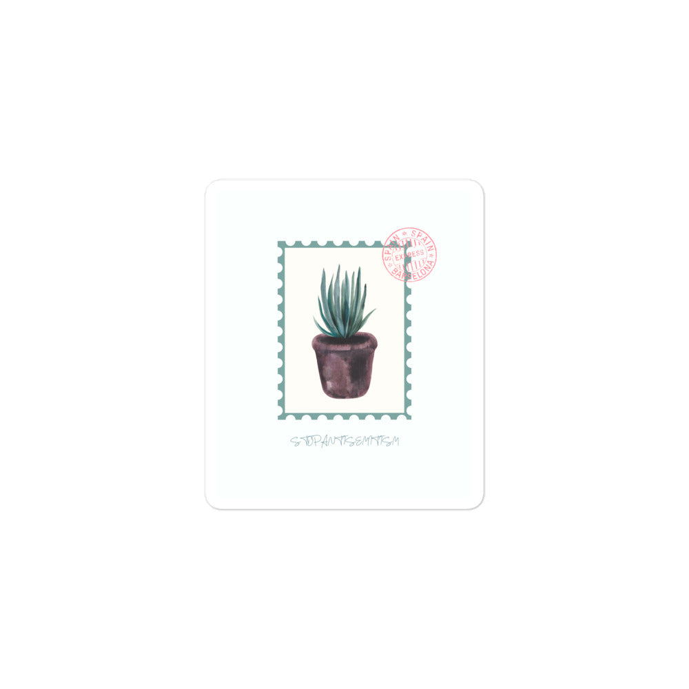 Stop Antisemitism | Plants & Flowers Edition | Kiss Cut Sticker