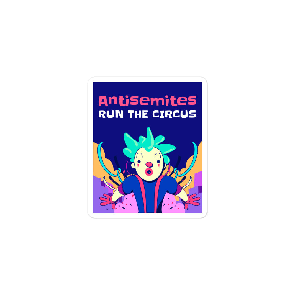 Antisemitic Clowns | Kiss Cut Sticker