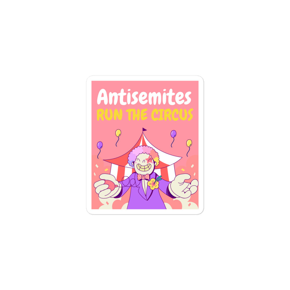 Antisemitic Clowns | Kiss Cut Sticker