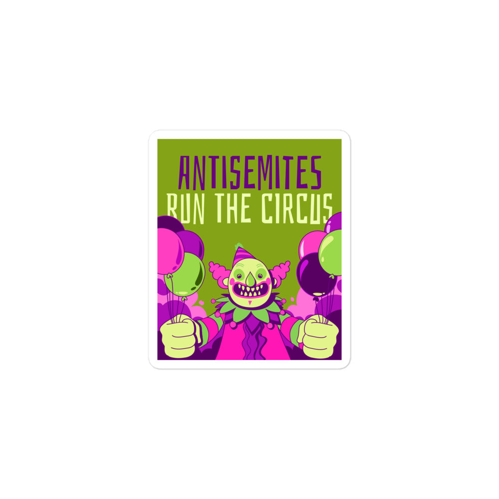 Antisemitic Clowns | Kiss Cut Sticker