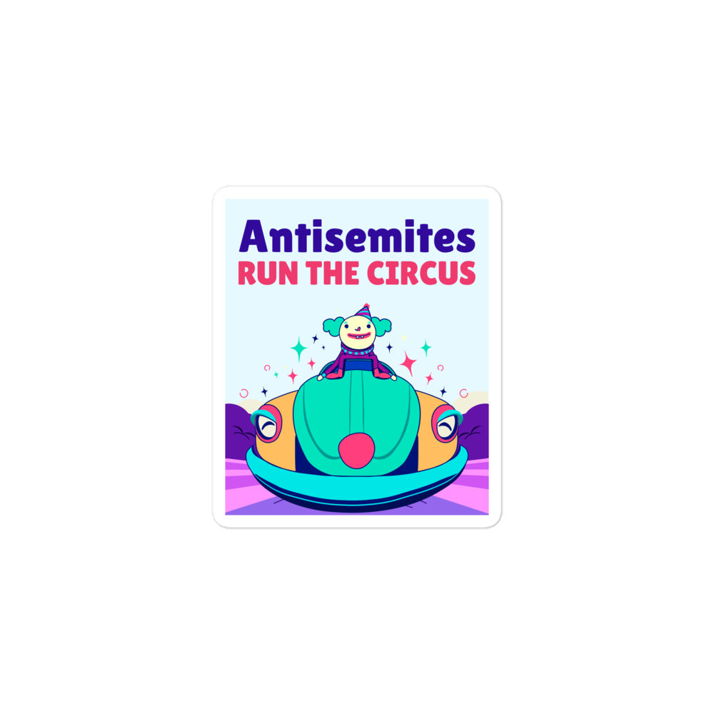 Antisemitic Clowns | Kiss Cut Sticker