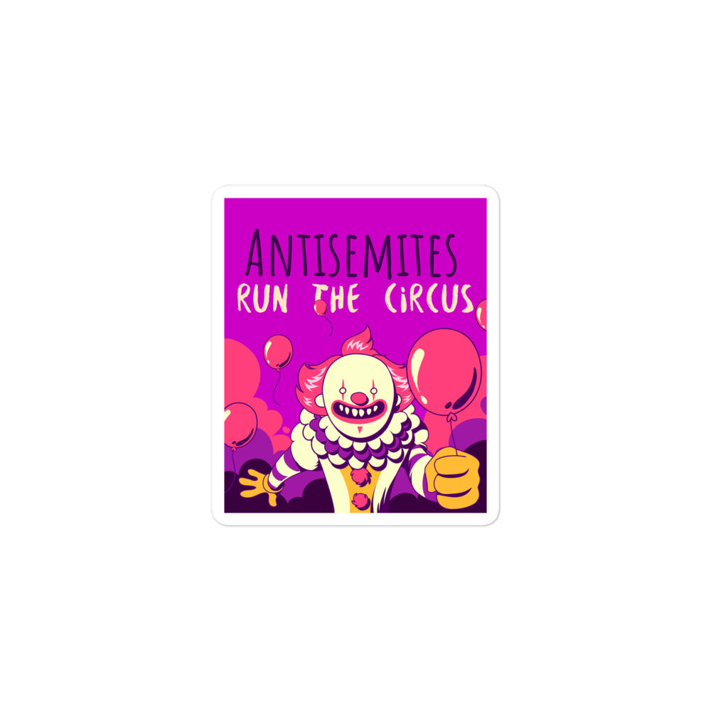 Antisemitic Clowns | Kiss Cut Sticker