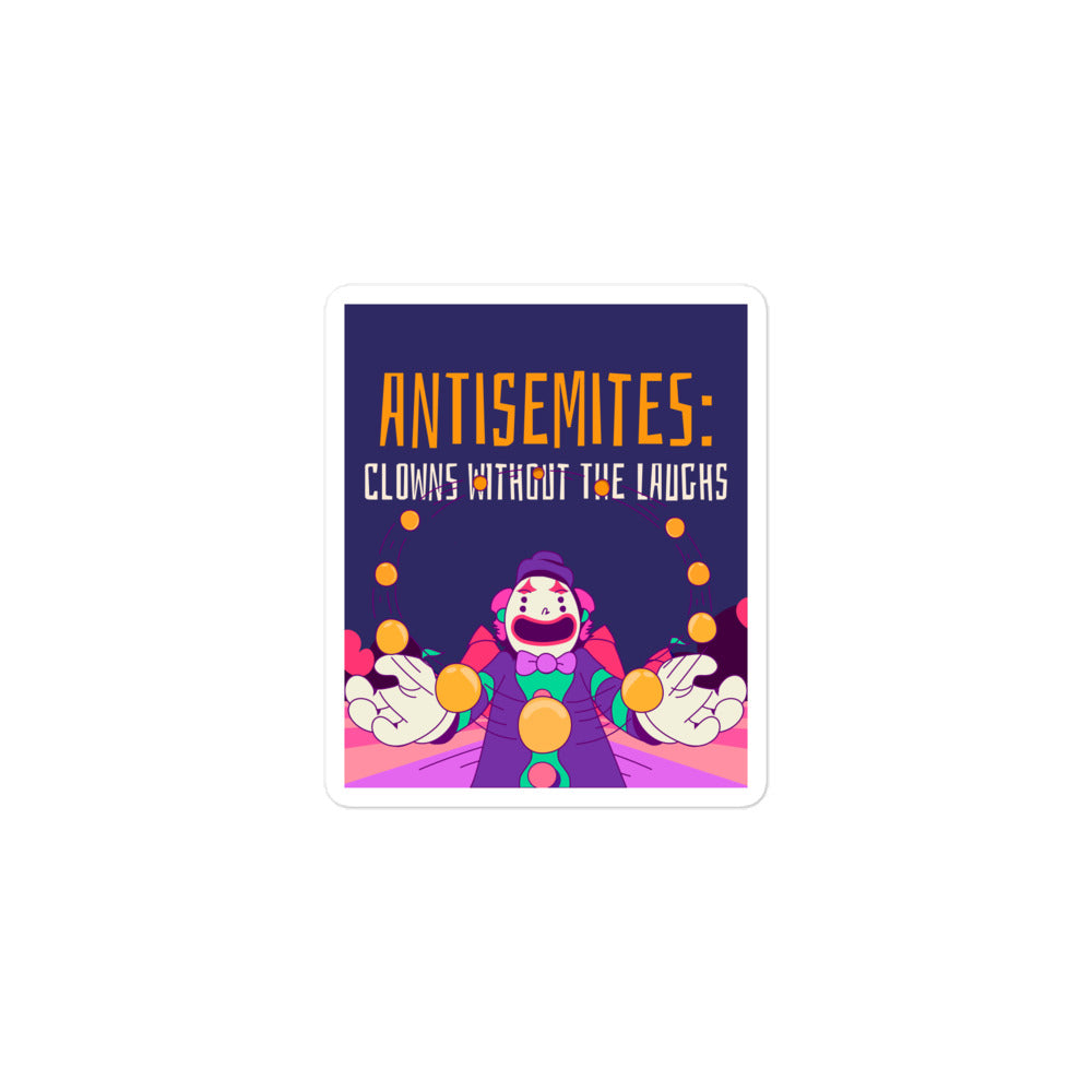 Antisemitic Clowns | Kiss Cut Sticker