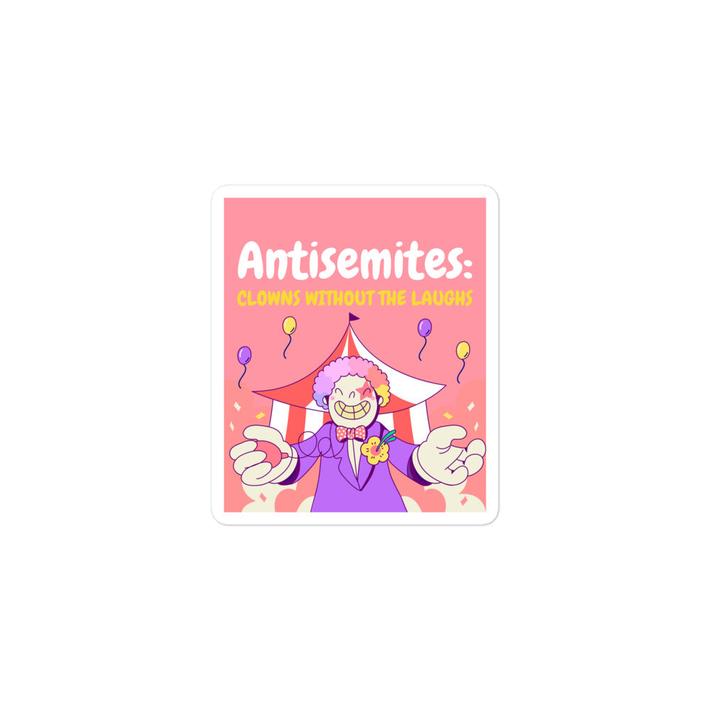 Antisemitic Clowns | Kiss Cut Sticker