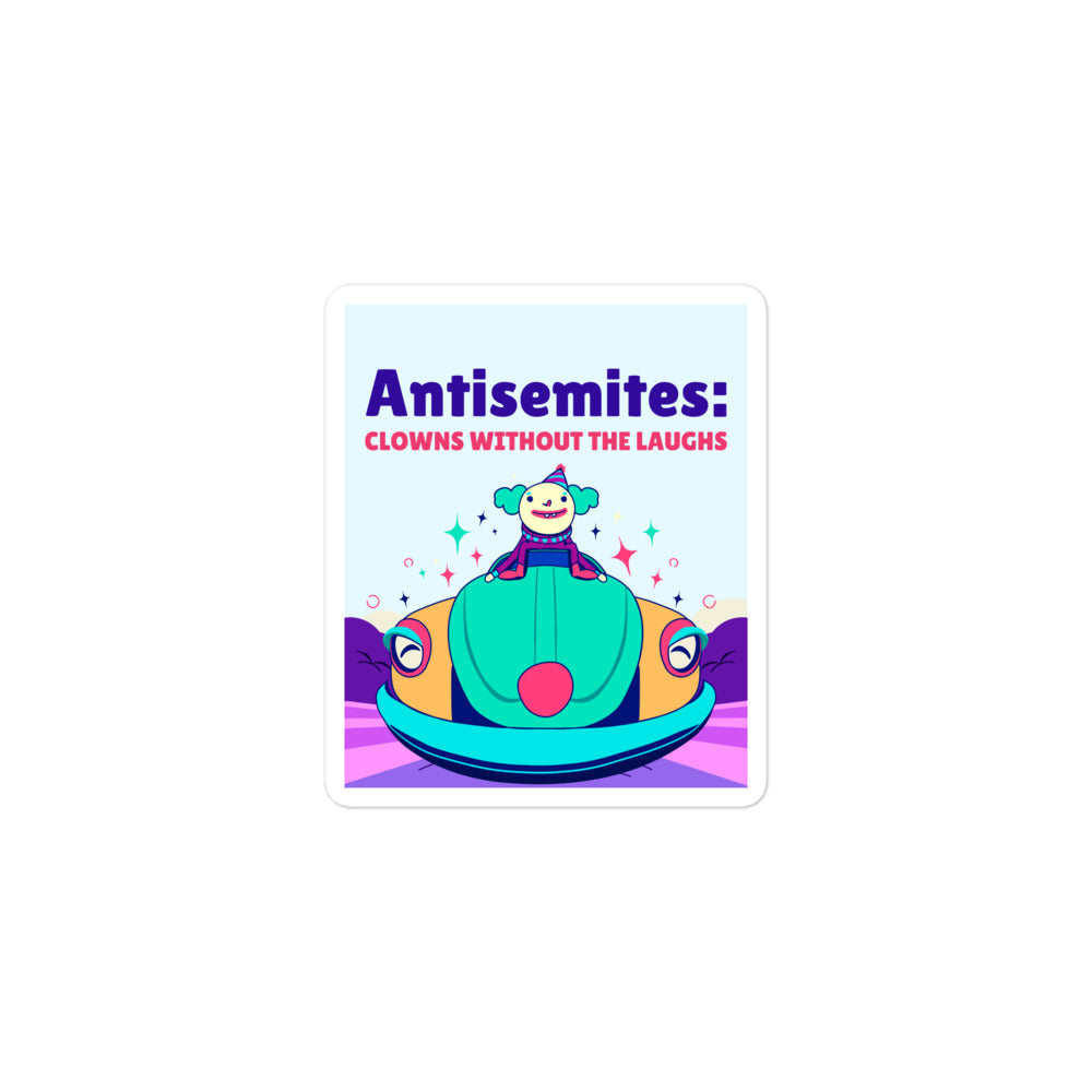 Antisemitic Clowns | Kiss Cut Sticker