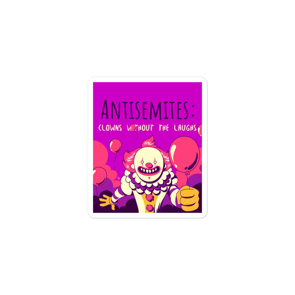 Antisemitic Clowns | Kiss Cut Sticker