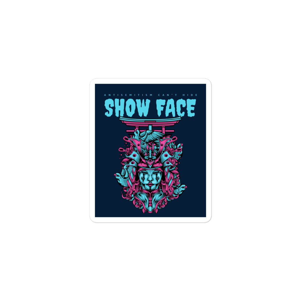 Show Face | Antisemitism Can't Hide | Kiss Cut Sticker