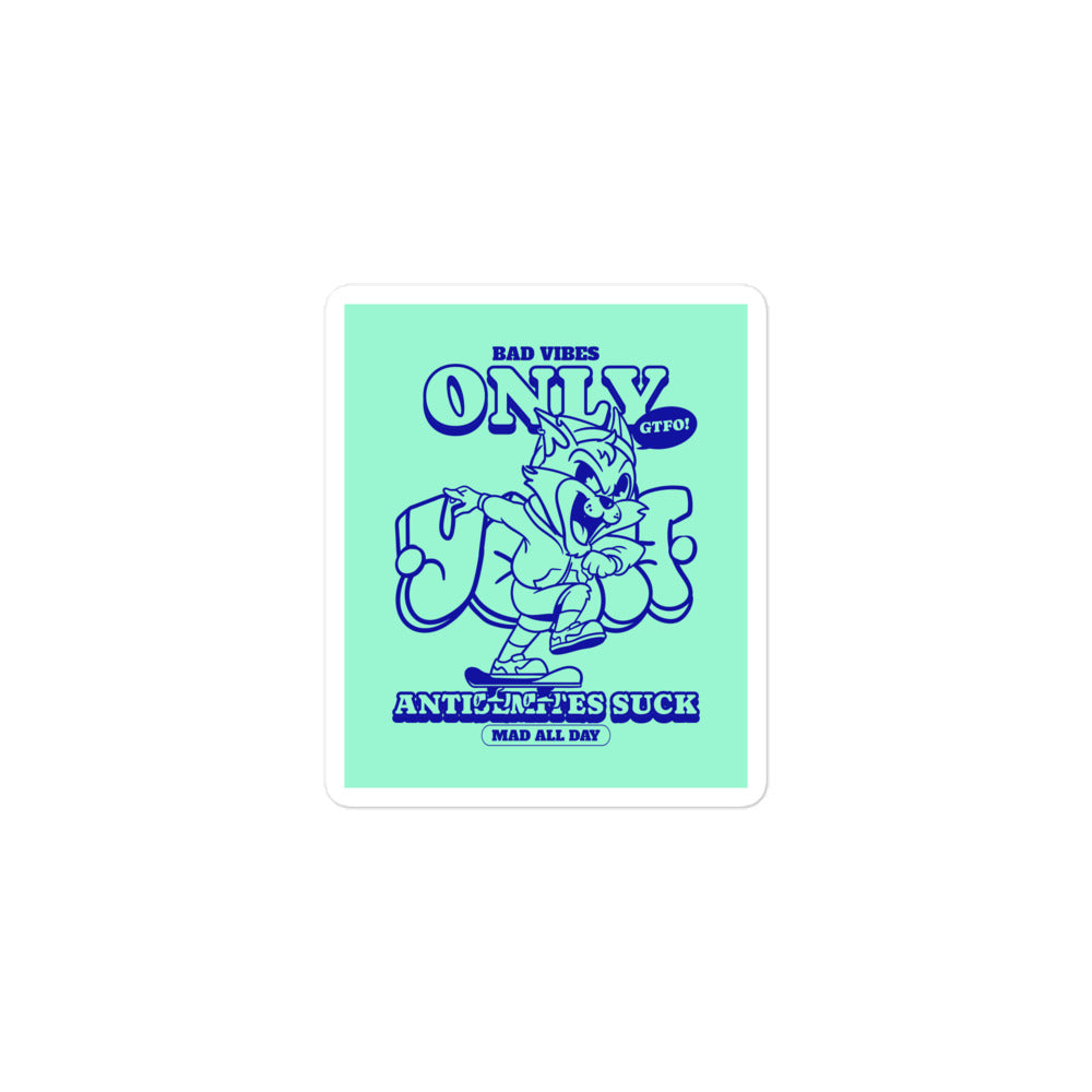 Streetart Graffiti Cartoon | Antisemitism | Kiss Cut Sticker