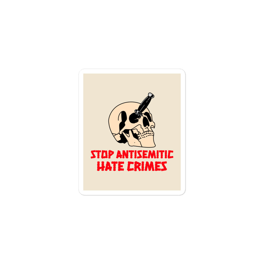 Antisemitic Hate Crimes | Kiss Cut Sticker