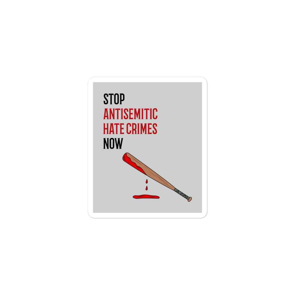 Antisemitic Hate Crimes | Kiss Cut Sticker