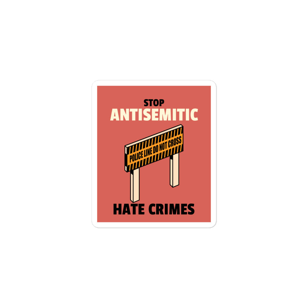 Antisemitic Hate Crimes | Kiss Cut Sticker