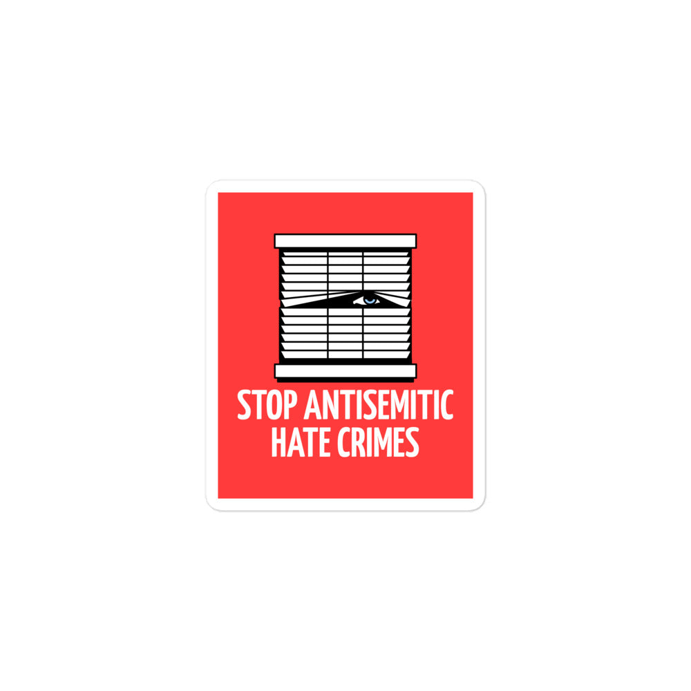 Antisemitic Hate Crimes | Kiss Cut Sticker