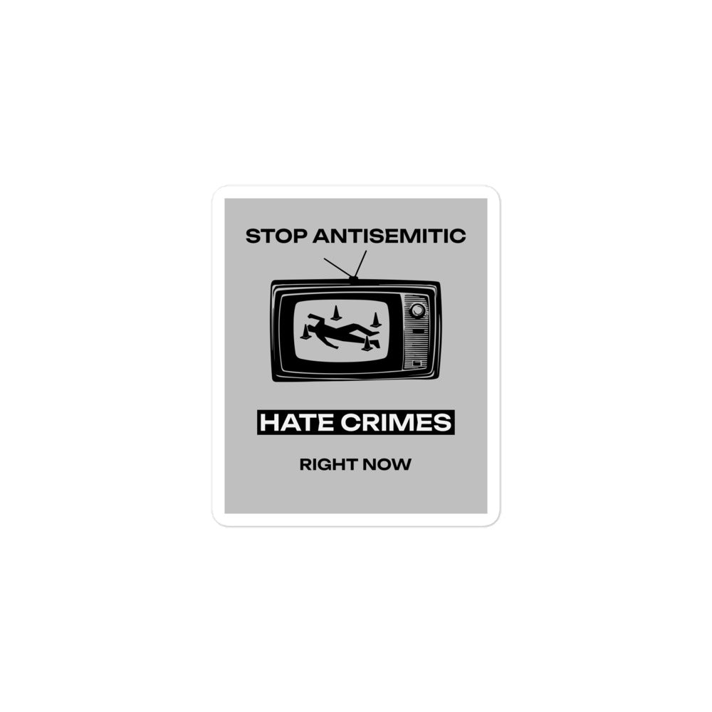 Antisemitic Hate Crimes | Kiss Cut Sticker