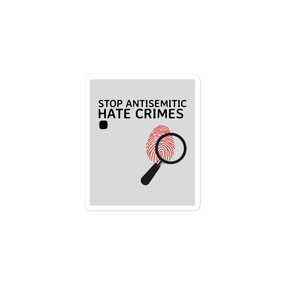 Antisemitic Hate Crimes | Kiss Cut Sticker