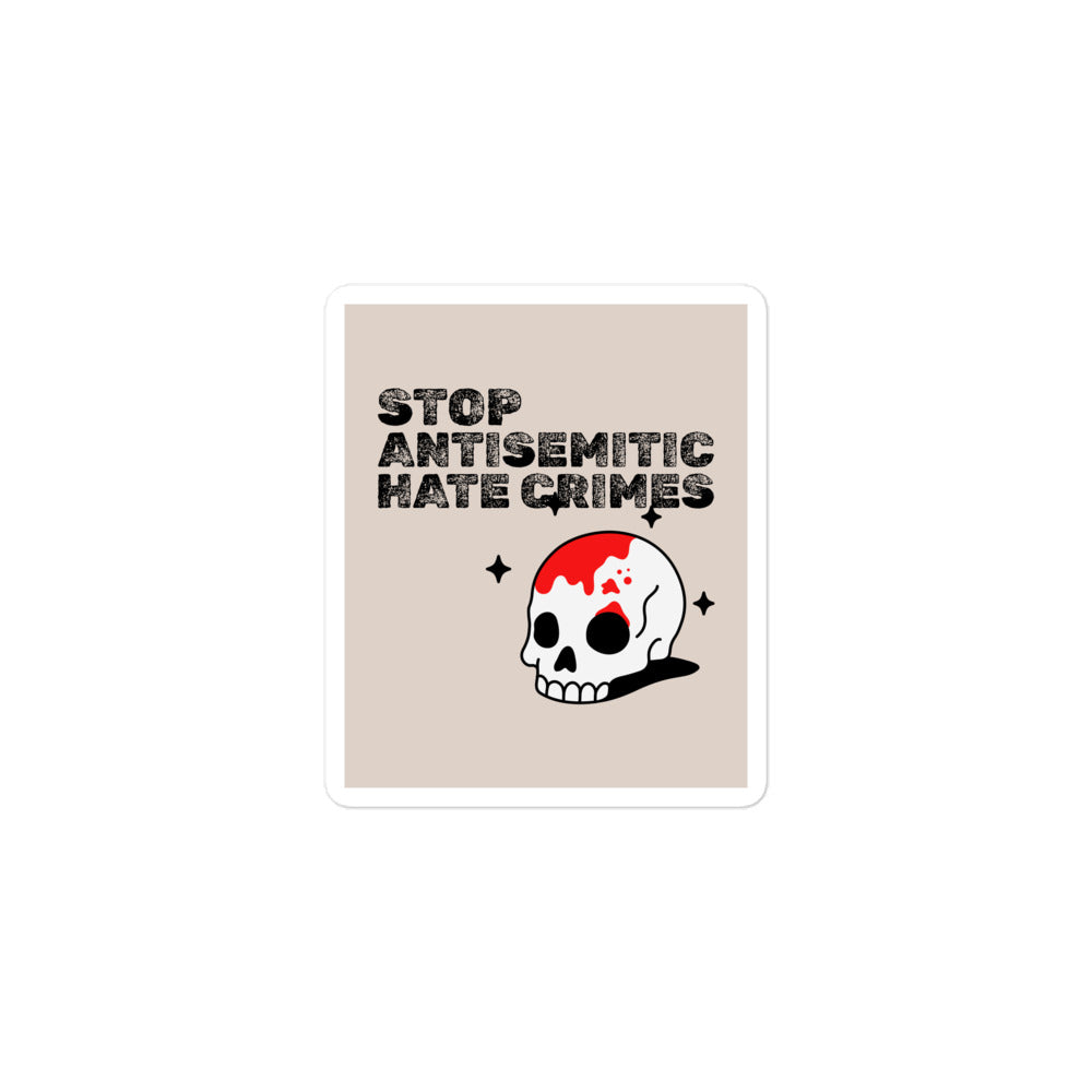 Antisemitic Hate Crimes | Kiss Cut Sticker