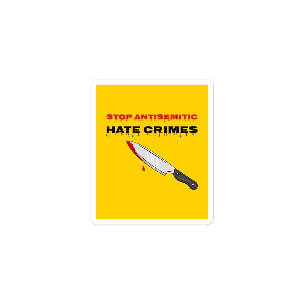 Antisemitic Hate Crimes | Kiss Cut Sticker