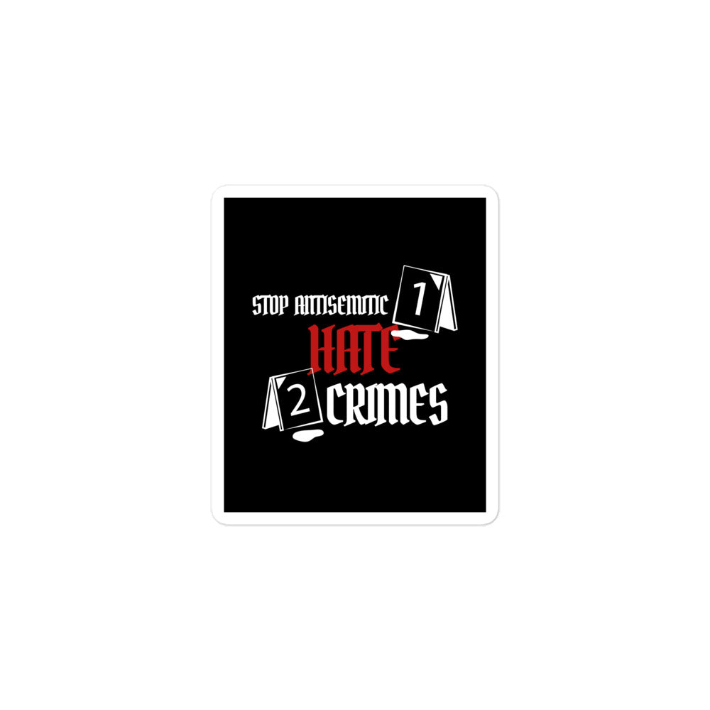 Antisemitic Hate Crimes | Kiss Cut Sticker